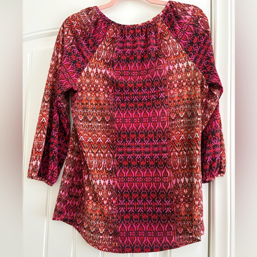 Women's Multicolor Patterned Top - Picture 3 of 3